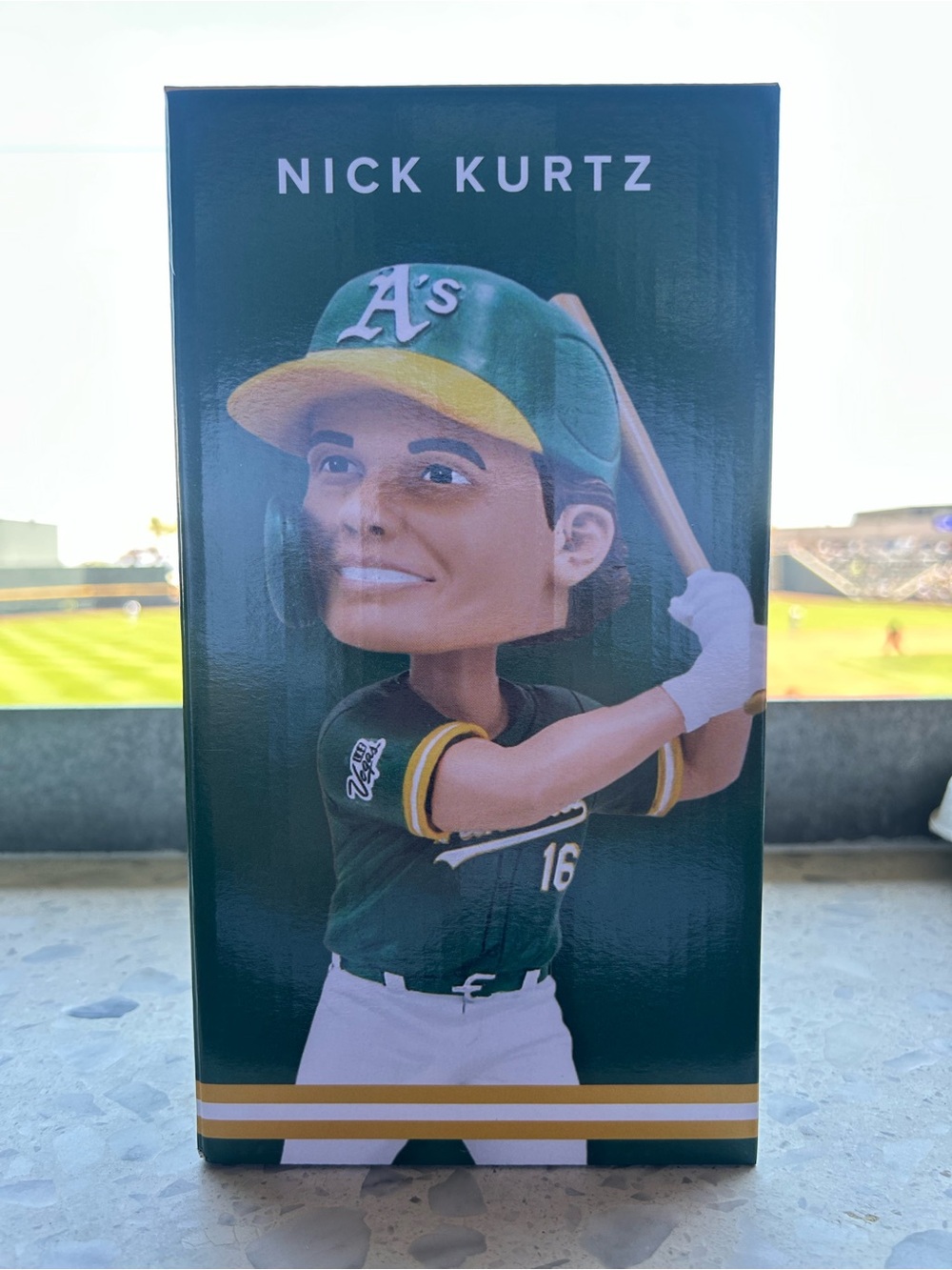 Nick Kurtz 16 Las Vegas Ballpark Athletics A’s MLB Bobblehead 6-14-2026 ROY